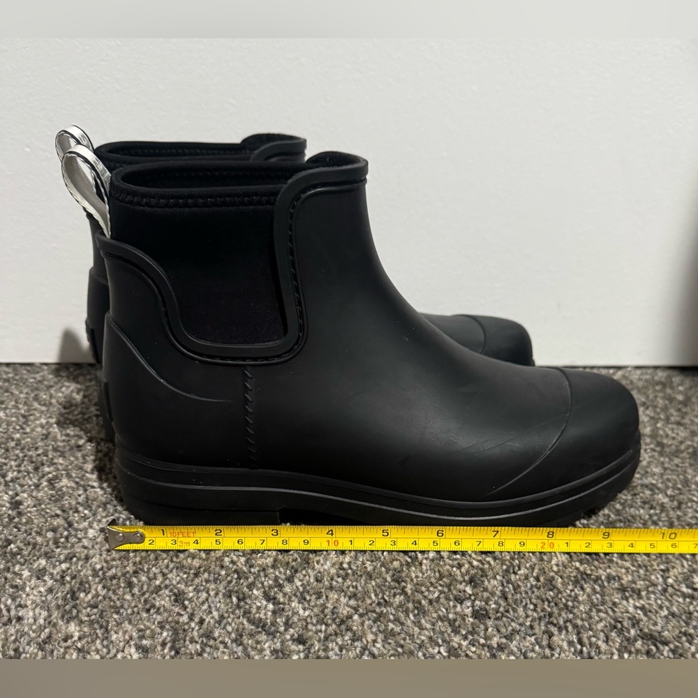 UGG Black Ankle Rain Boots (7) - Picture 9 of 9